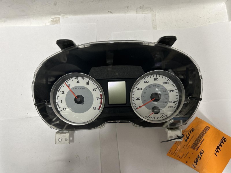 2014 SUBARU IMPREZA Speedometer cluster 2.0L 85012FJ510 OEM 14