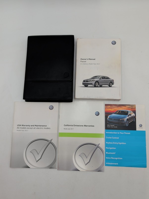 2017 Volkswagen Passat Owners Manual S, R-Line, SE, and SEL Premium W/ Case