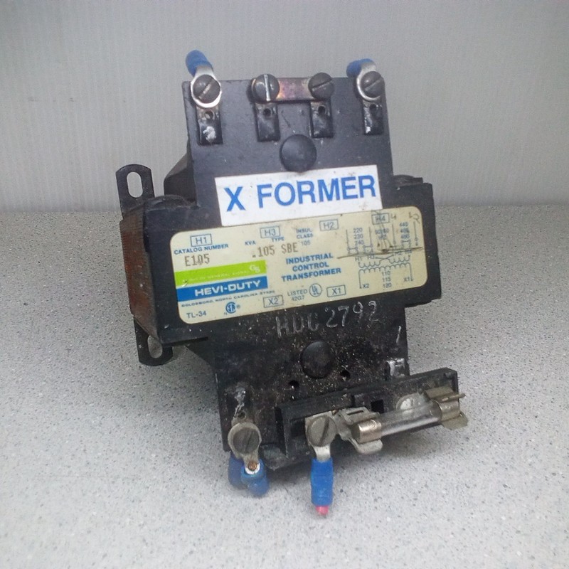 General Signal HEVI-DUTY E105 Type SBE Industrial Control Transformer