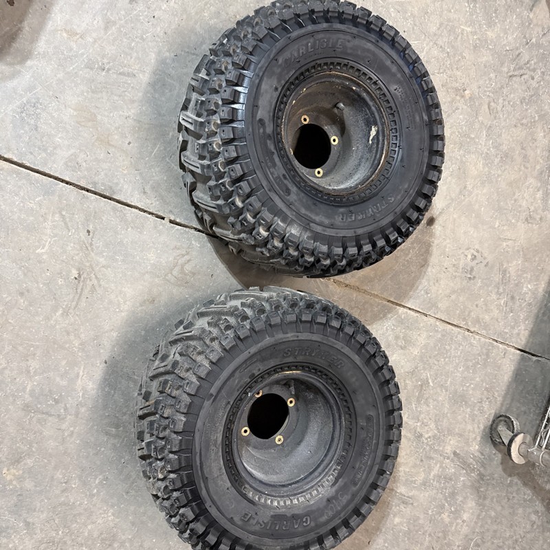 1989 Yamaha Moto 4 Yfm 250 Rear Wheels 25x12-9 Good