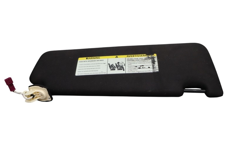 09-15 BMW 740i 750Li xDrive Front Left Driver Side Sun Visor Sunvisor Black Oem