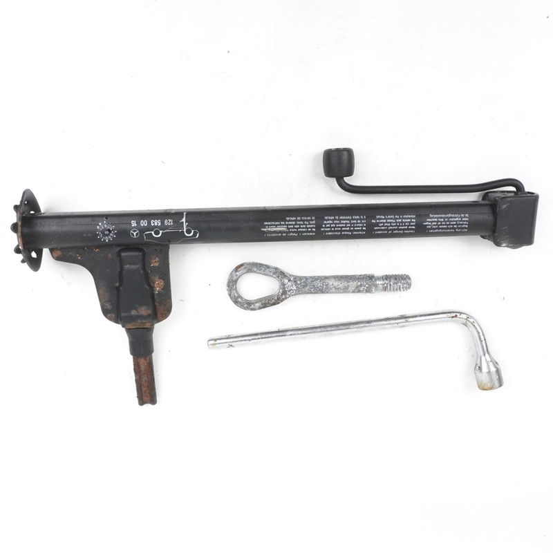 03-12 Mercedes SL500 SL55 AMG Emergency Spare Tire Jack Tool Kit A1295830015 Oem