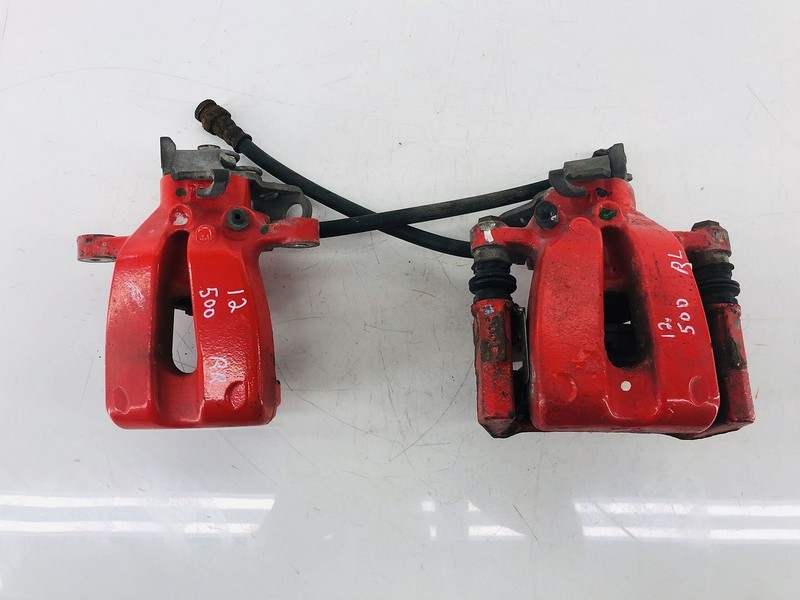 12-19 FIAT 500S REAR RIGHT & LEFT SIDE BRAKE CALIPER W/ HOSE SET OEM