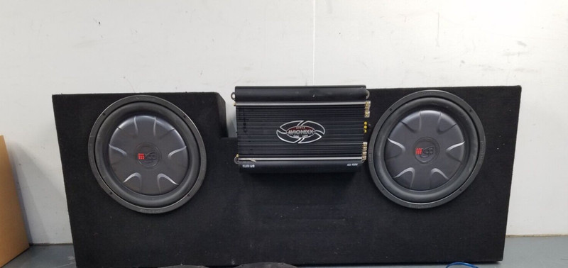 2004 Ford F150 Lightning SVT Subwoofers / Amplifier / Enclosure #08279 H1