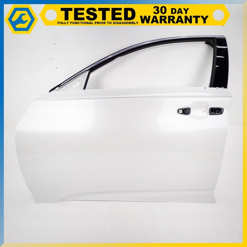 18-22 HONDA ACCORD FRONT LEFT DRIVER SIDE DOOR SHELL PLATINUM WHITE PEARL OEM