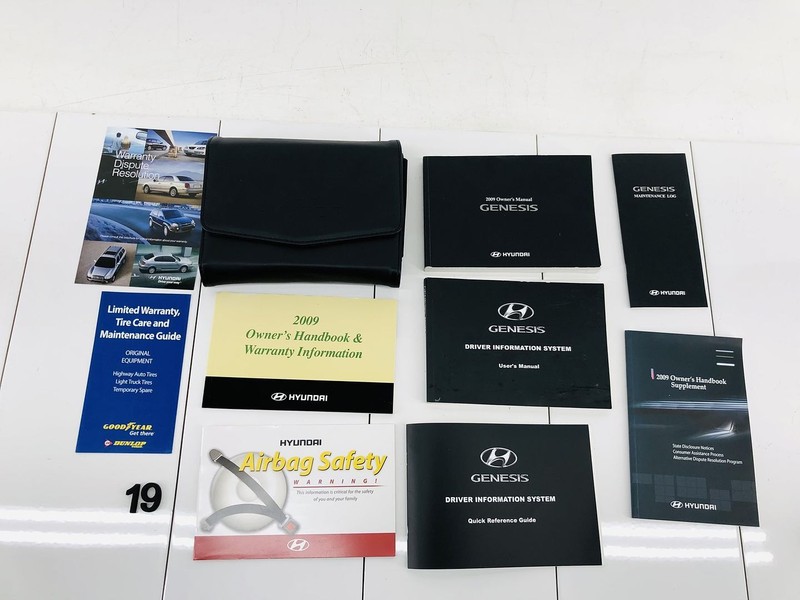 2009 HYUNDAI GENESIS 4.6L V8 GAS ENGINE OWNERS MANUAL GUIDE BOOK W/ CASE OEM