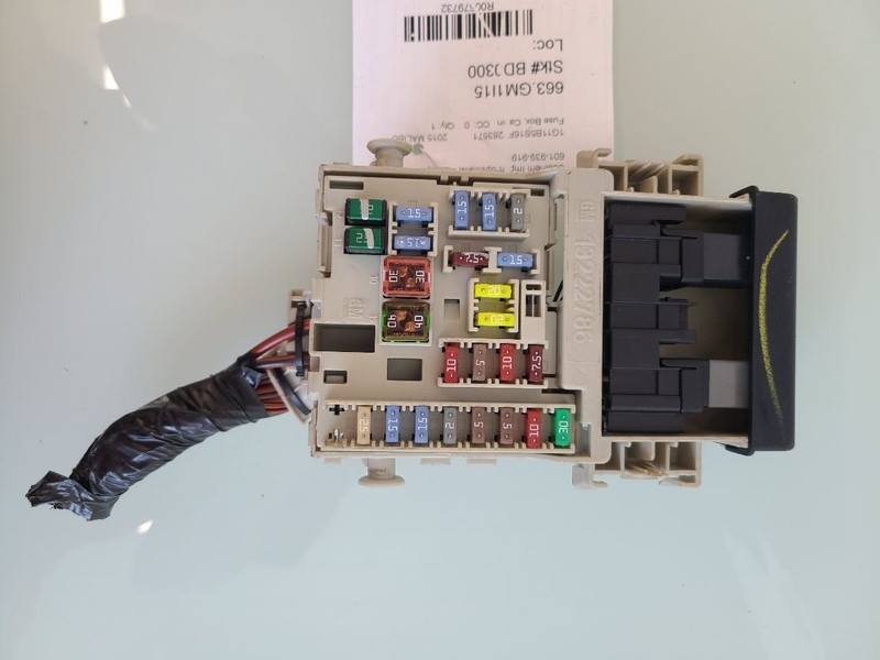 Fuse Box Cabin Fits 2015 Malibu 579732