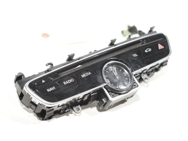 2015-2018 Mercedes C300 W205 Dash Media & Hazard Switch w/ Clock OEM