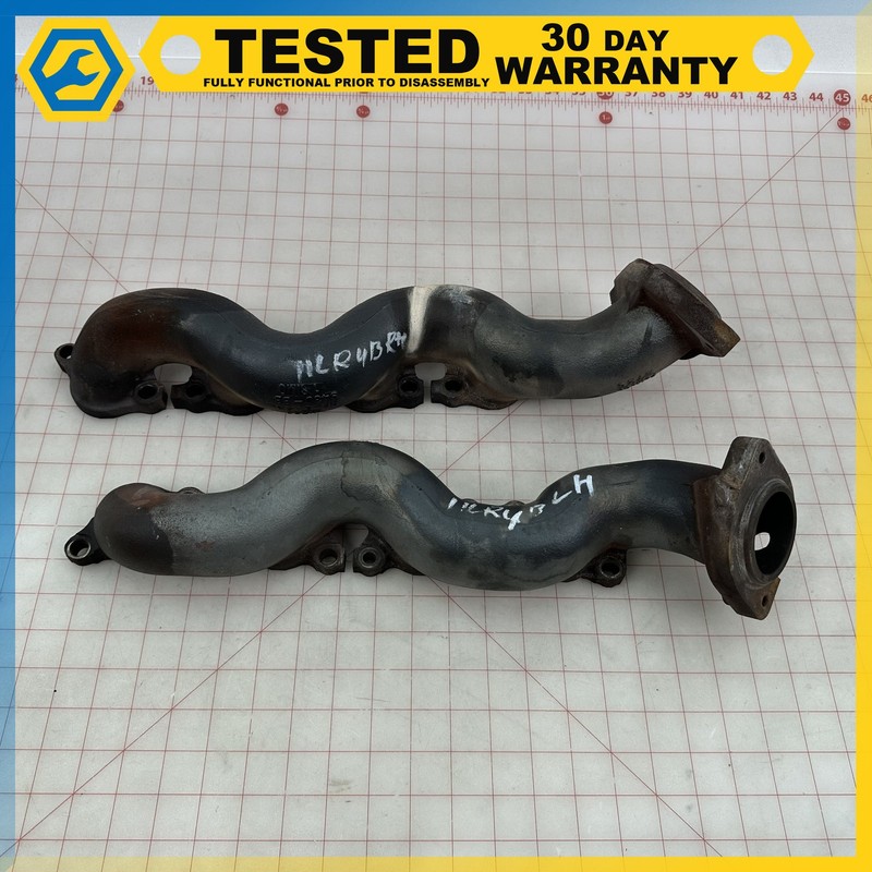 10-13 LAND ROVER LR4 ENGINE LEFT & RIGHT SIDE EXHAUST MANIFOLD SET OEM