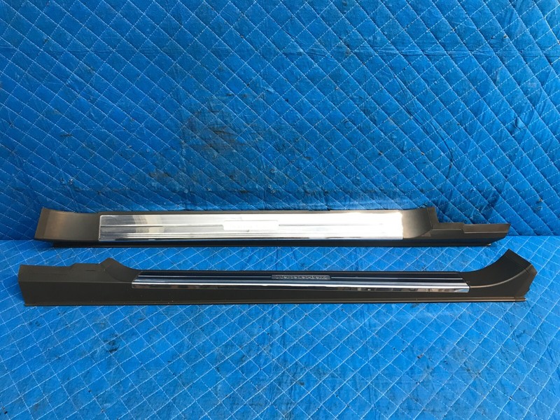03-06 Mercedes W215 CL500 Front Right Left Door Sill Scuff Plate Cover Pair OEM