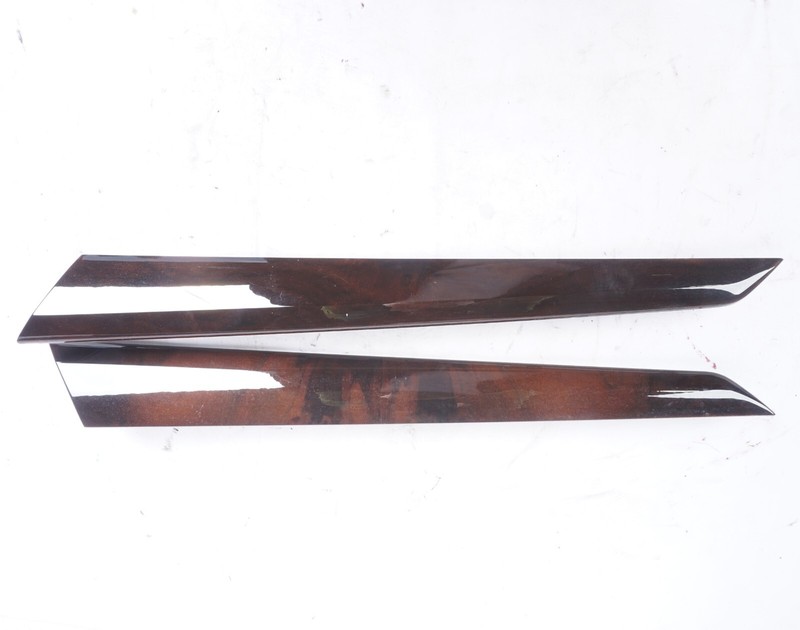 08-14 Mercedes C250 C300 C350 Rear Door Panel Woodgrain Trim Left & Right OEM