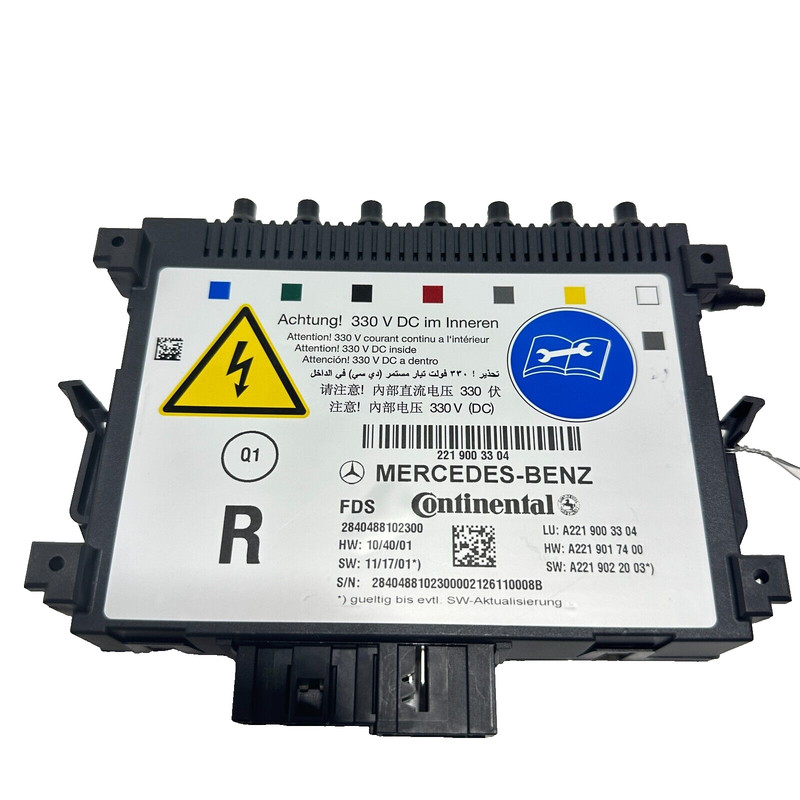 Mercedes W221 S550 10-13 Front Passenger Seat Dynamic Lumbar Control Module OEM