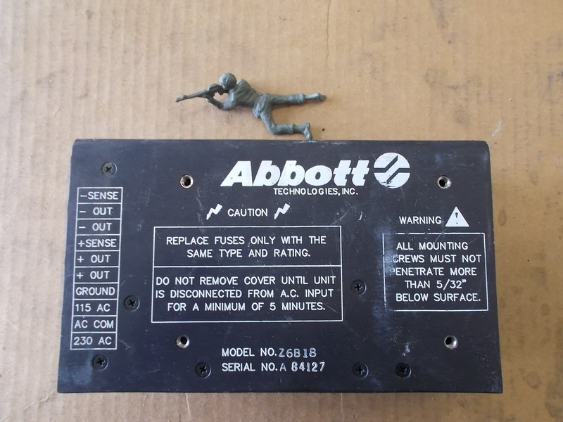 Abbott Z6B18 Power Supply *FREE SHIPPING*