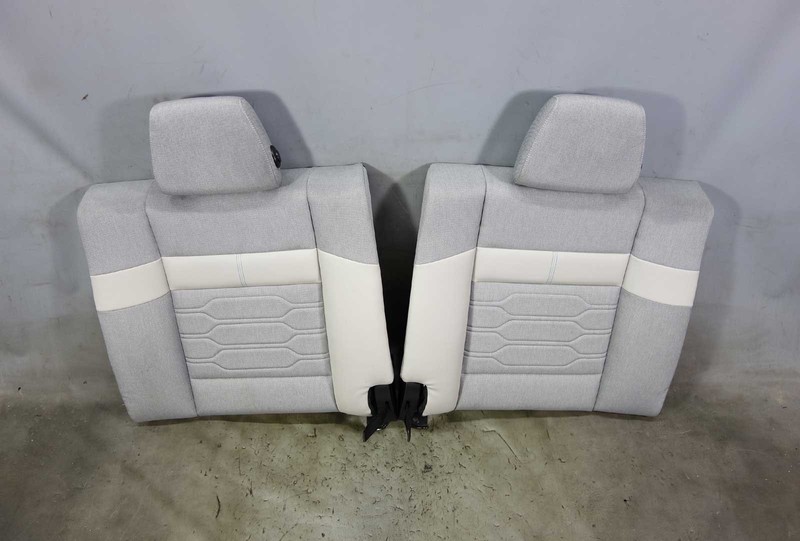 2014-2017 BMW i01 i3 City Vehicle Rear Seat Backrest Set Carum Grey Cloth Vinyl