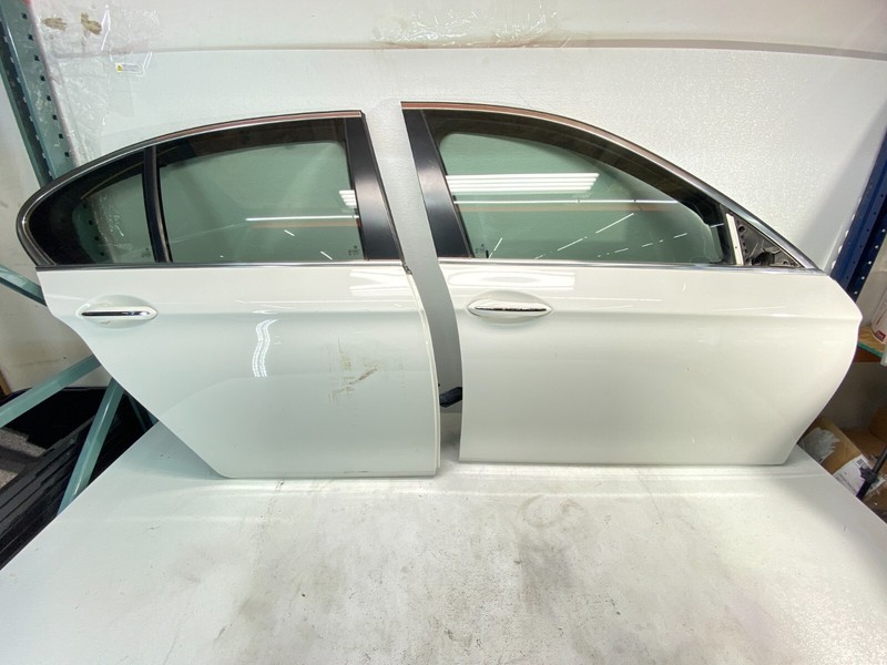 11-16 BMW F10 5 Series M5 Front & Rear Right Door Shell Frame Panels White OEM✅