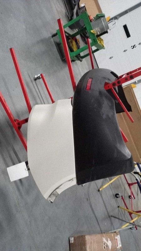 2012 GMC Acadia White Rear Bumper Assembly OEM 15239247 136K Miles