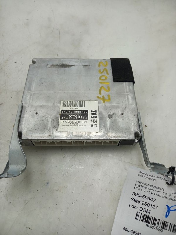 03 TOYOTA TACOMA TRD SR5 ECU ELECTRONIC CONTROL MODULE 89661-0Y021