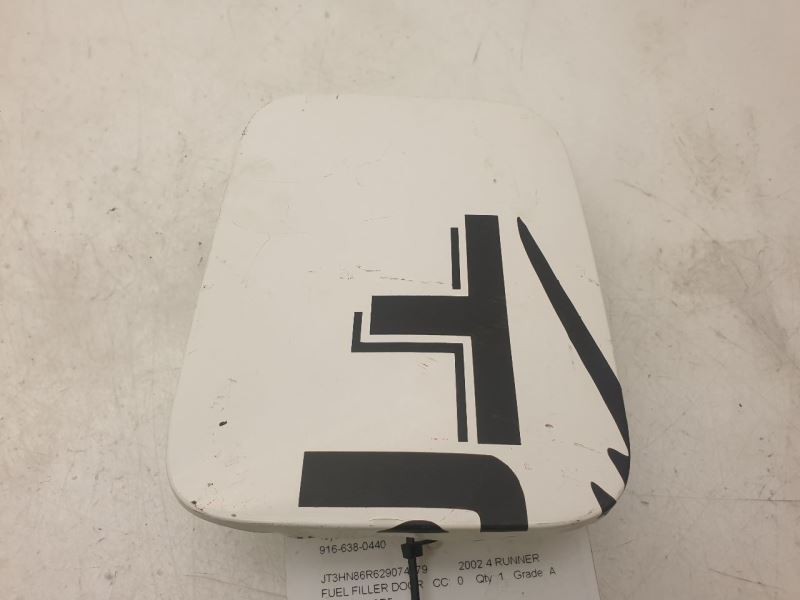 2002 TOYOTA 4 RUNNER SR5 FUEL FILLER DOOR WHT-K72