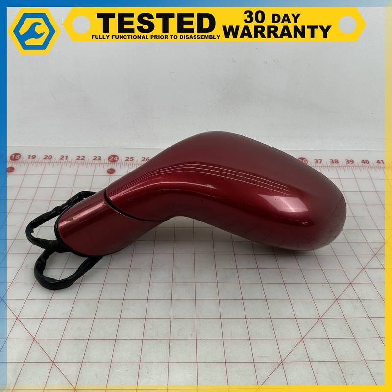 05-13 Corvette C6 LEFT DRIVER SIDE REAR VIEW DOOR MIRROR Heated Red 86U OEM