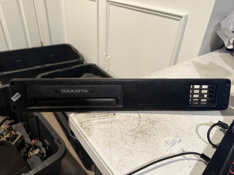87-96 Dodge Dakota Passenger Vent Dash Bezel Cup Holder Black OEM