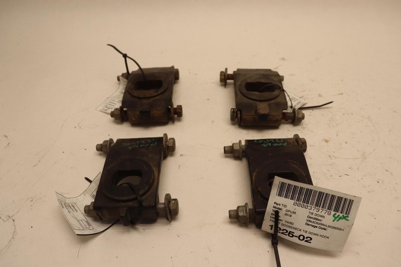 2019-2024 DODGE RAM 3500 FRONT GOOSENECK TIE DOWN HOOK BRACKET SET OF 4 OEM