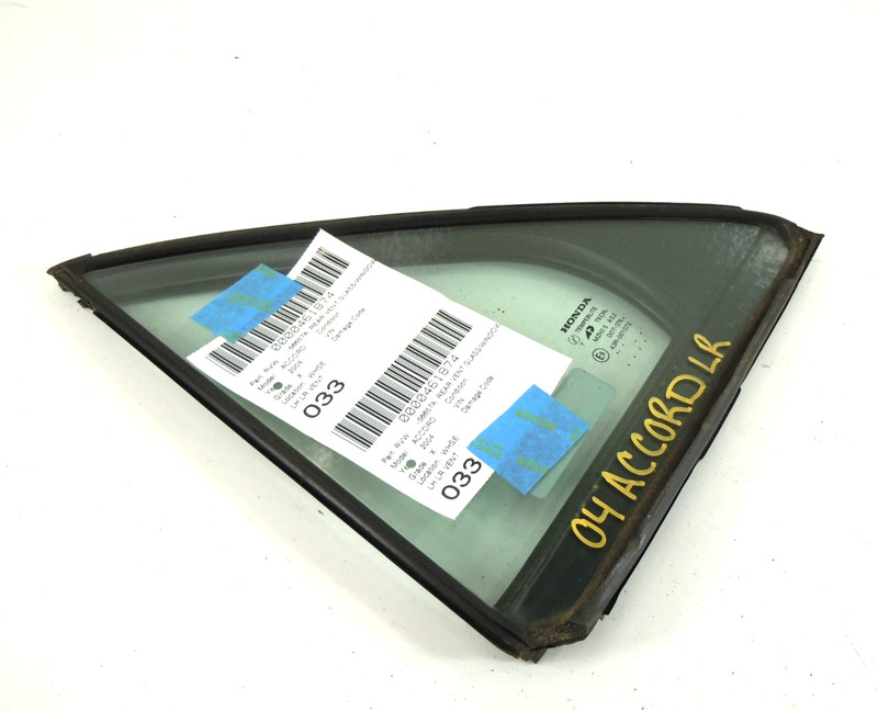 03-07 Honda Accord Sedan Rear Door Window Vent Glass Driver Left OEM AP Tech