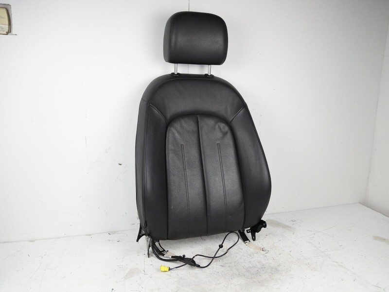12-17 AUDI A6 C7 - FRONT PASSENGER SEAT BACK UPPER CUSHION COVER HEADREST BLACK