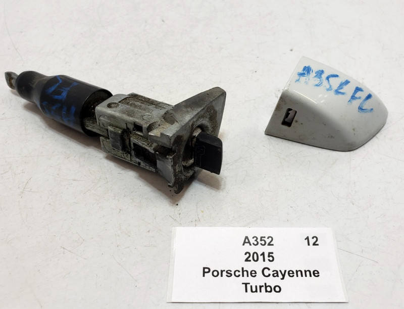 ✅11-18 OEM Porsche Cayenne Turbo 958 Front Left Driver Door Lock Cylinder W/Key*