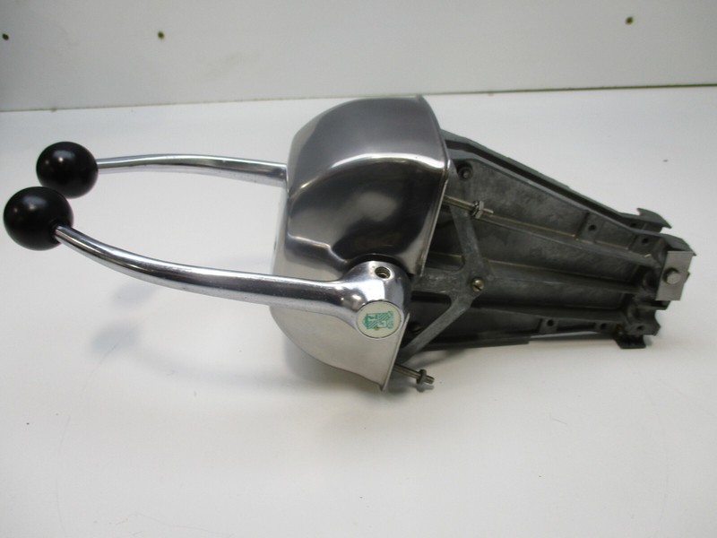 Chris Craft Dual Lever Chrome Binacle Top Mount Remote Control Box Black Knobs