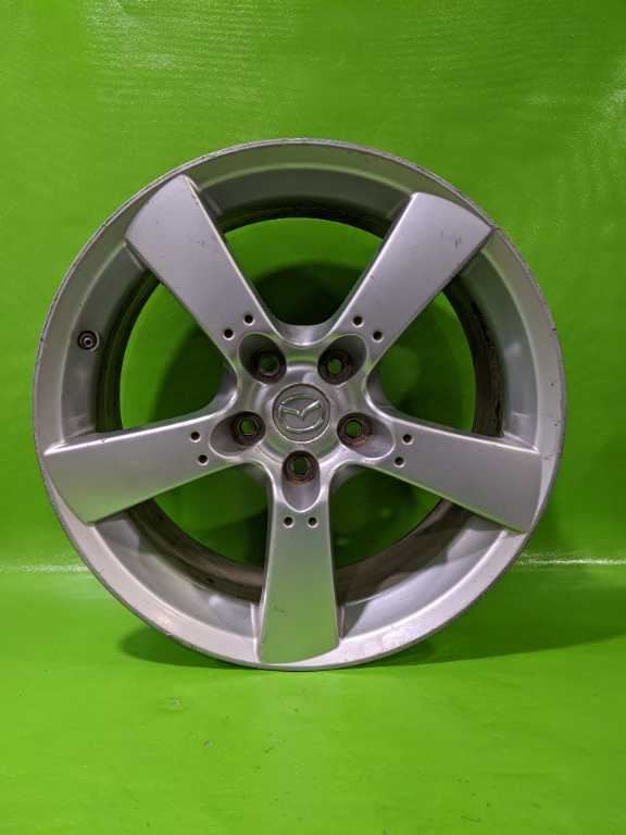 04-08 MAZDA RX8 18X8 5 SPOKE 18" POLISHED WHEEL RIM OEM R355