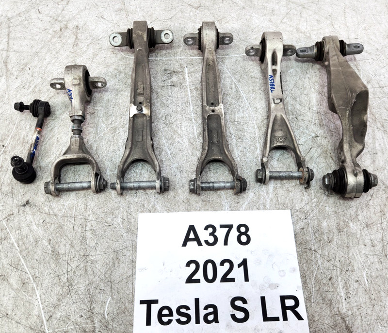 ✅ 21-25 OEM Tesla Model S X Rear Left Driver Side Lower Upper Control Arm SET