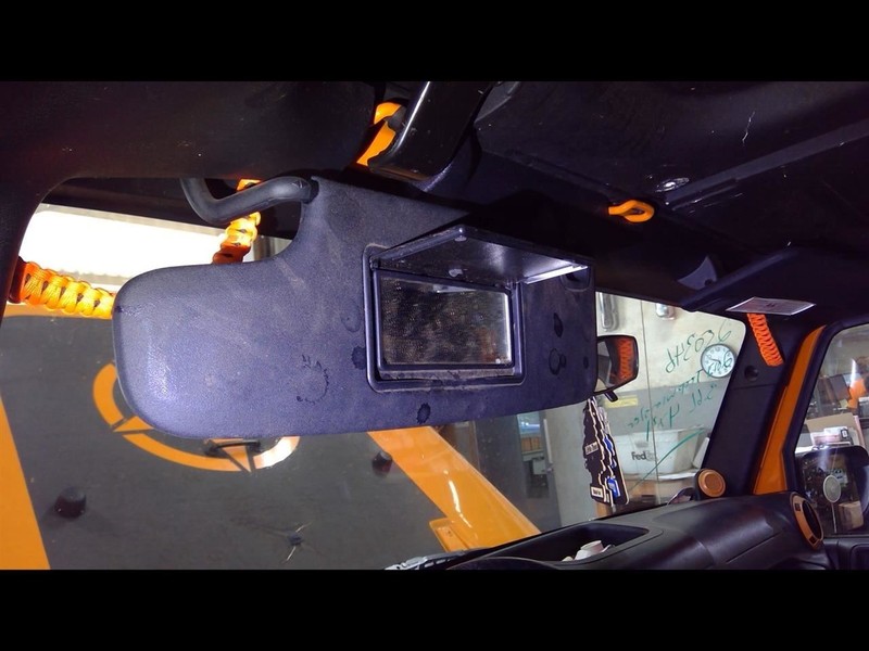 Driver Sun Visor VIN W 6th Digit Jk Body Fits 11-18 WRANGLER 1655926
