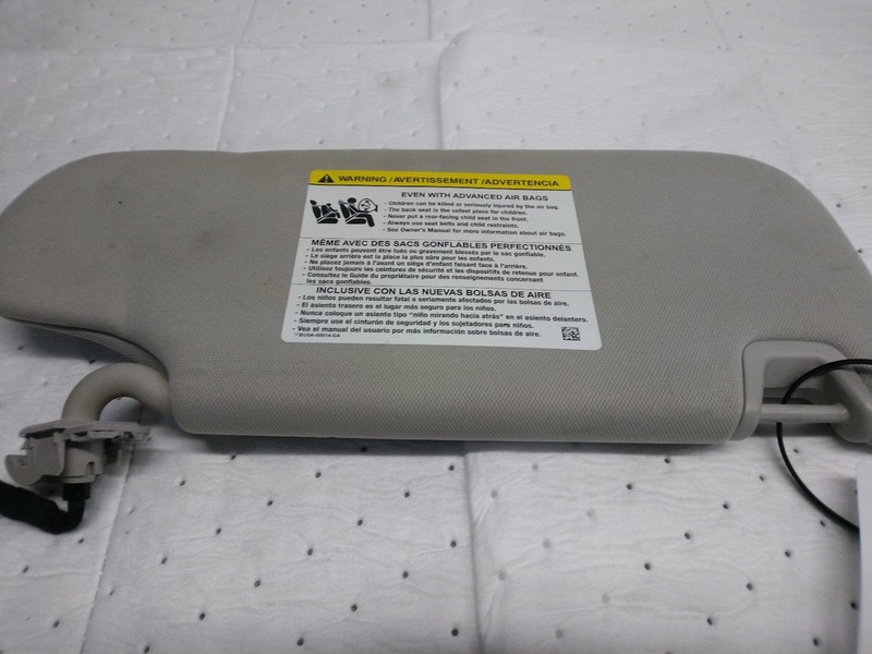 2016 Ford Fusion Black Left Sun Visor OEM Used 1250 4DR SED 160K Miles