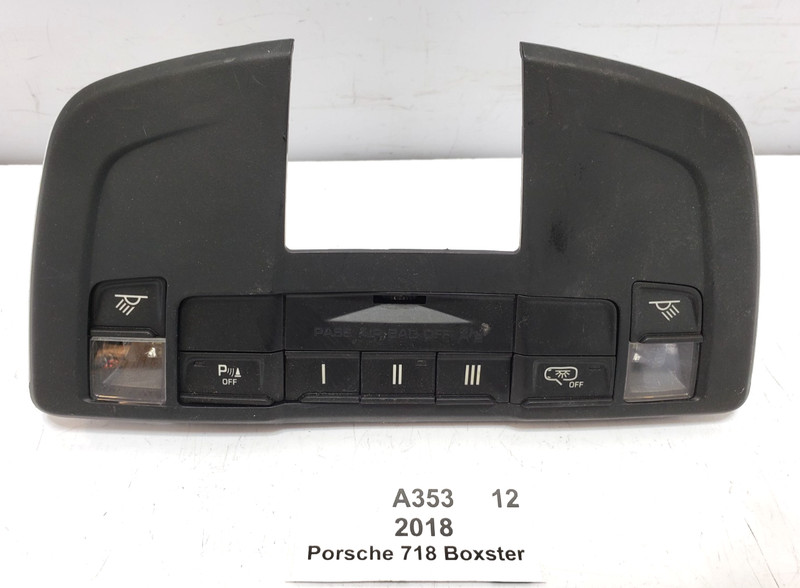 ✅ 17-24 OEM Porsche 718 Boxster 982 Overhead Console Dome Map Lamp 36k