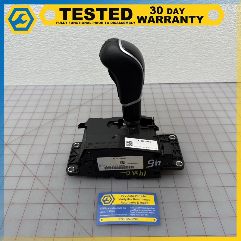 14-17 MASERATI GHIBLI TRANSMISSION GEAR SHIFT SHIFTER SELECTOR LEVER OEM