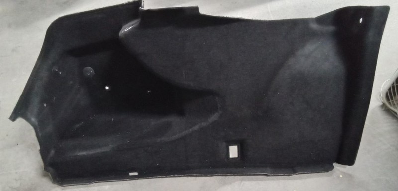 2012-2018 BMW M6 650i F13 LH Interior Trunk Trim Panel Black 51477224863