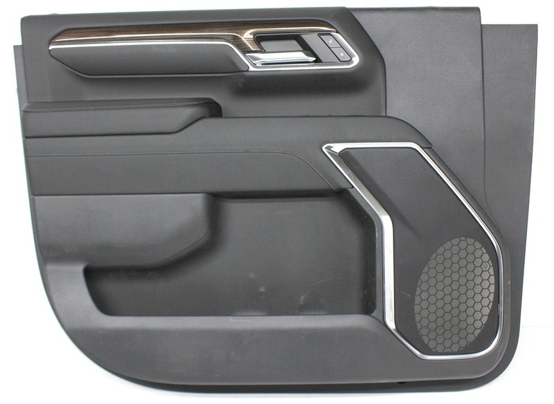 OEM Front Left Door Trim Panel For Chevrolet Silverado Black with Brown 85616447