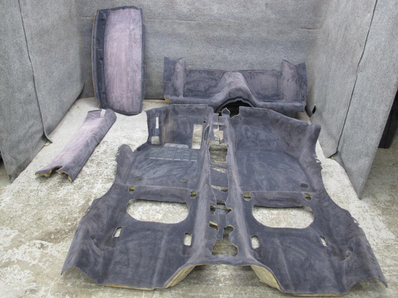 05-12 PORSCHE 911 997 COUPE FLOOR REAR SEAT TRUNK CARPET LINER COVER SET