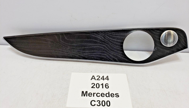 ✅ 15-21 OEM Mercedes W205 C300 Rear Left Driver Side Door Trim Molding Wood
