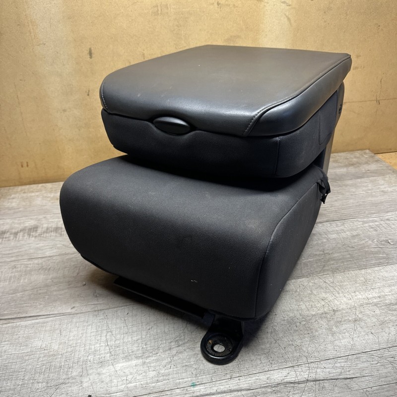 Front Center Jump Seat I 2009-12 DODGE 1500 PICKUP Crew Cab Black Cloth Leather