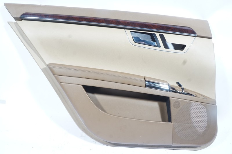 2007-2009 MERCEDES BENZ S550 W221 REAR LEFT DRIVER SIDE INTERIOR DOOR PANEL OEM