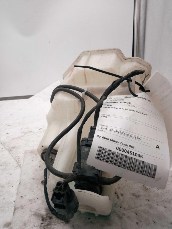 2017 KIA Forte Washer Fluid Reservoir OEM 98610A7610 White 70K Miles