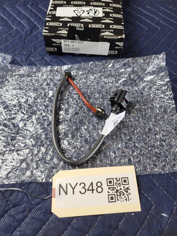 Used Oem Bentley Front Brake Pad Sensor Wire Harness 971907637 Continental GT 20