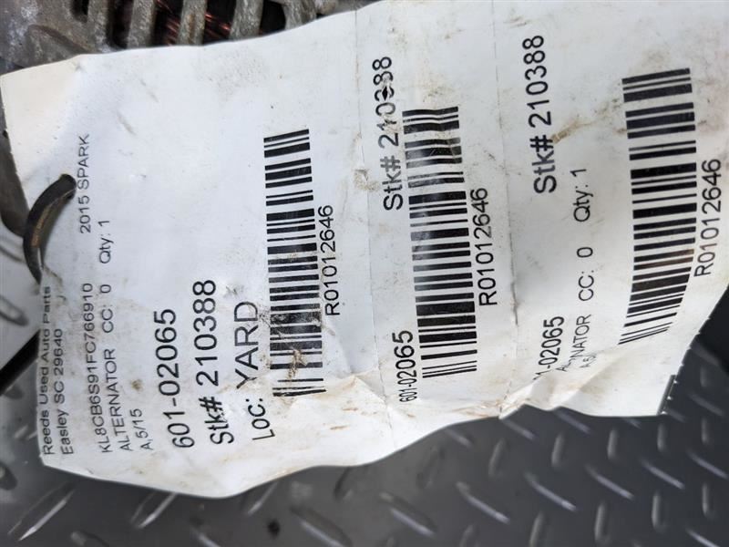 Alternator Fits 14-15 SPARK 1012646