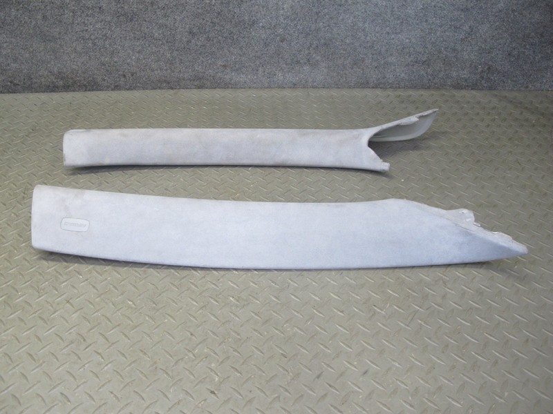 03-10 PORSCHE CAYENNE 955 FRONT A PILLAR INTERIOR TRIM PANEL ALCANTARA SET OF 2