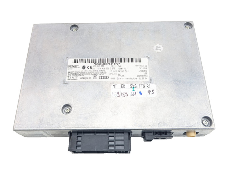 2007-2009 Audi Q7 Bluetooth Hands Free Communication Control Module 4E0862335
