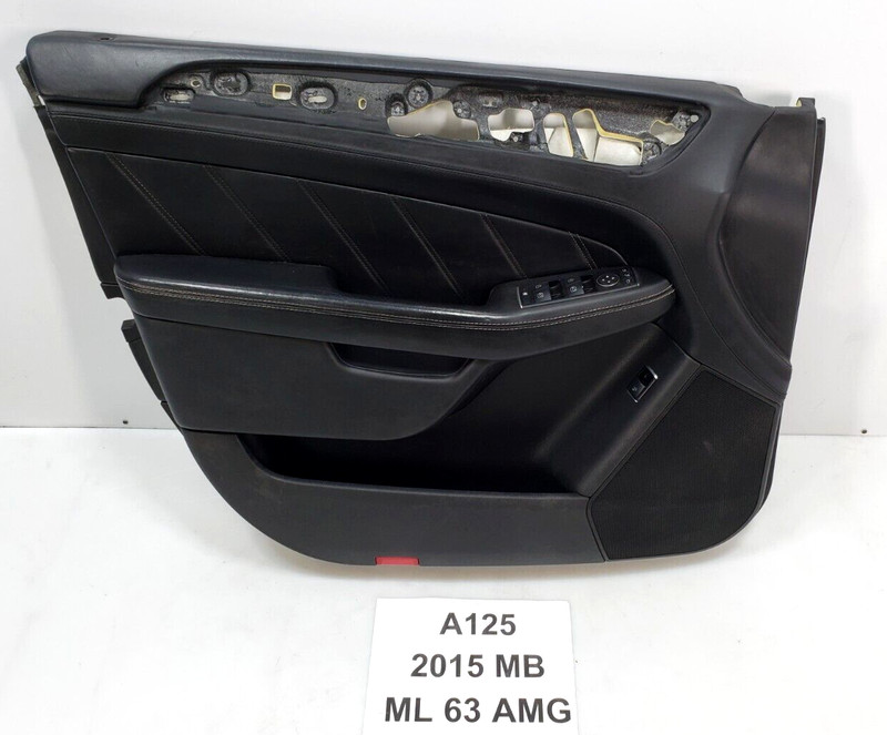 ✅ 12-15 OEM Mercedes W166 ML63 AMG Front Left Driver Interior Door Card Trim