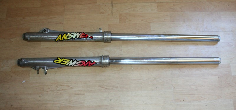 1981 Suzuki RM 125 Front Fork Tubes OEM 81