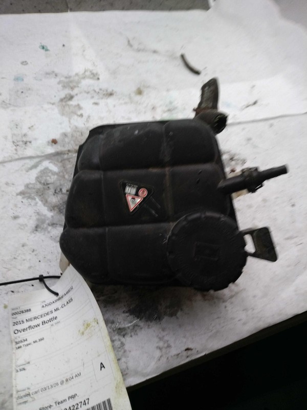 2015 Mercedes-Benz ML-Class Engine Coolant Reservoir Black OEM 1665000049