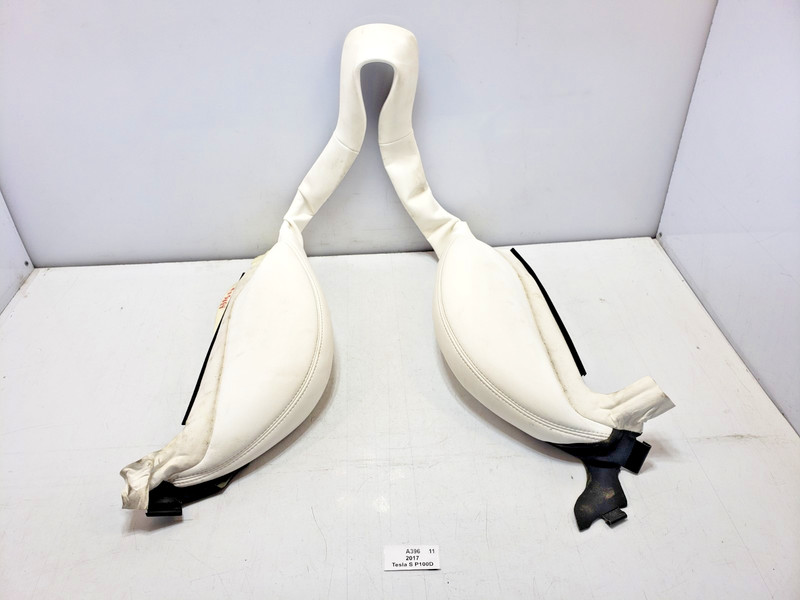 ✅ 16-20 OEM Tesla S Front Right Passenger Seat Bolster Trim Cushion White